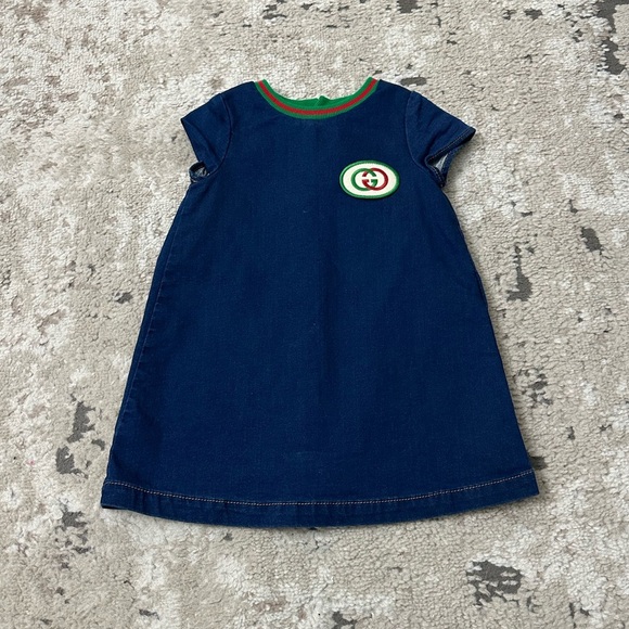 Gucci Baby Denim Dress Size 18/24 Months - Picture 1 of 4